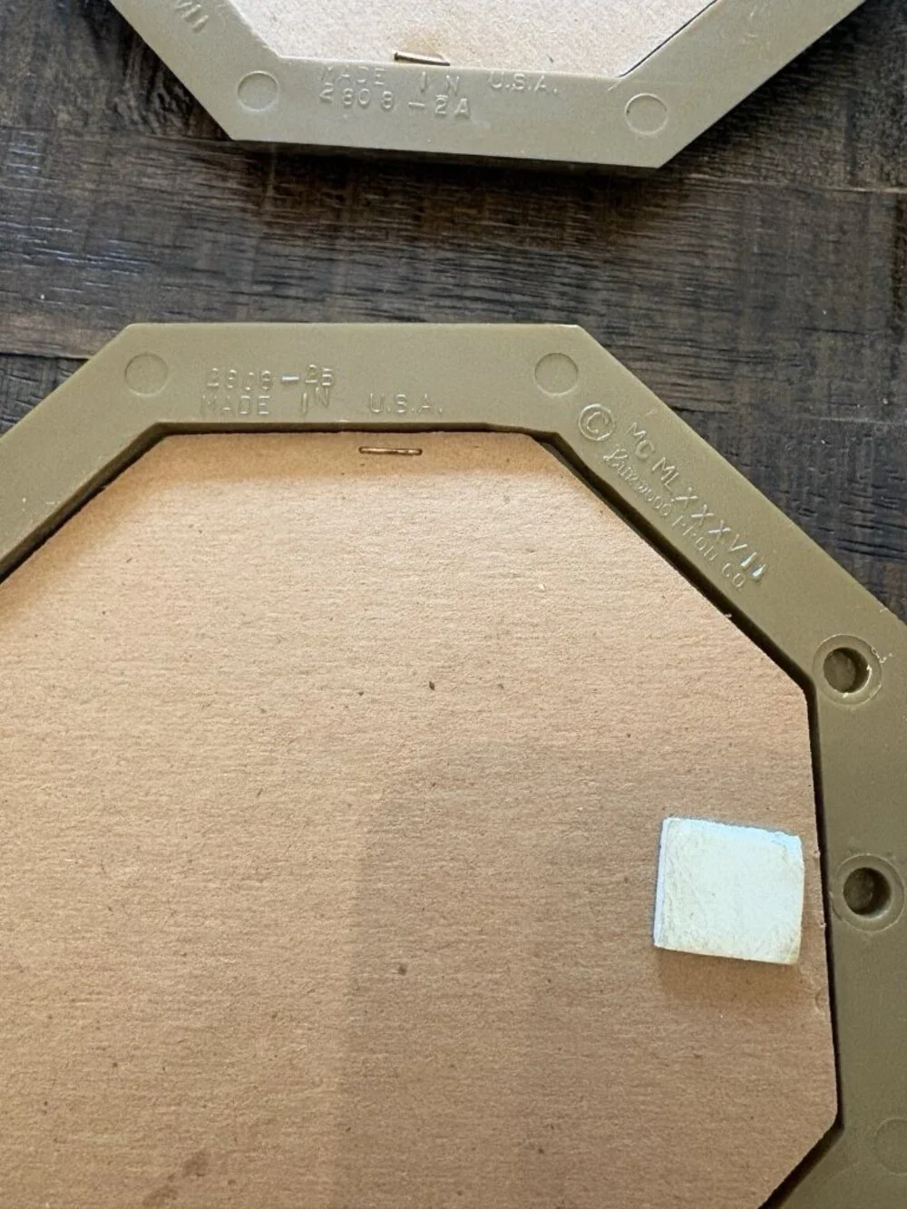 Vintage 1980s Burwood Products Gold Plastic Accent Mirrors Set of 5